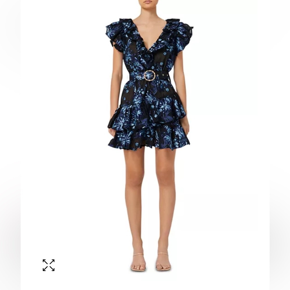 Elliatt Blue Floral Mini Dress